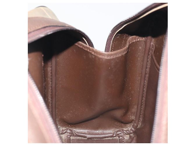 Borsa a mano Burberrys Nova Check Canvas Brown Gold Auth 198681 Marrone D'oro - vista 19