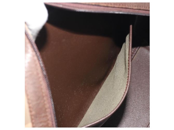 Borsa a mano Burberrys Nova Check Canvas Brown Gold Auth 198681 Marrone D'oro - vista 20
