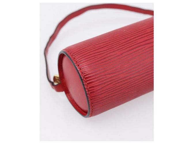 LOUIS VUITTON Epi Soufflot Pouch Accessory Pouch Red LV Auth 194740 Vermelho - vista 11