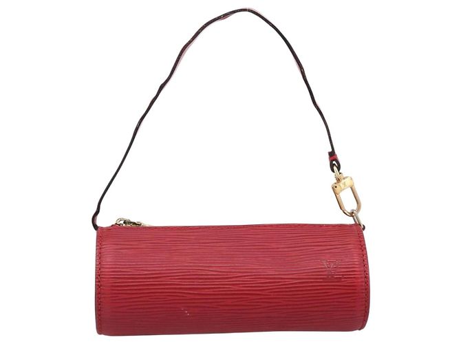 LOUIS VUITTON Epi Soufflot Pouch Accessory Pouch Red LV Auth 194740 Vermelho - vista 2