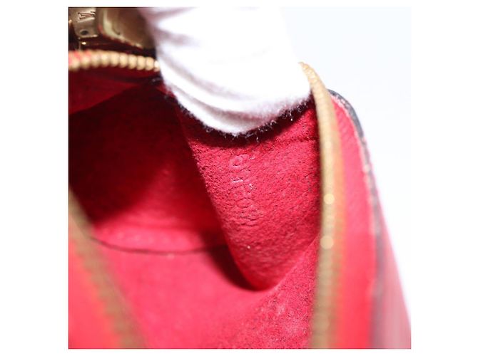 LOUIS VUITTON Epi Soufflot Pouch Accessory Pouch Red LV Auth 194740 Vermelho - vista 21