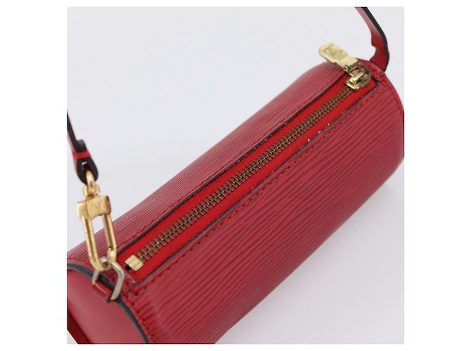 LOUIS VUITTON Epi Soufflot Pouch Accessory Pouch Red LV Auth 194740 Vermelho - vista 6
