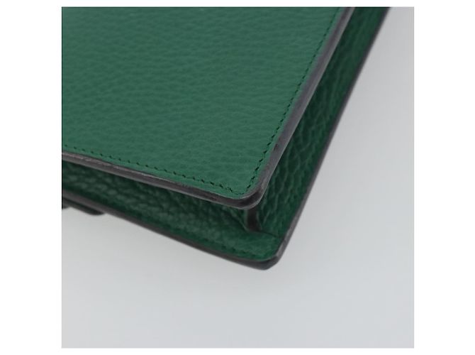 Borsa a tracolla GUCCI Duonisos in pelle Verde Oro 476432 Auth mr2815 D'oro - vista 14