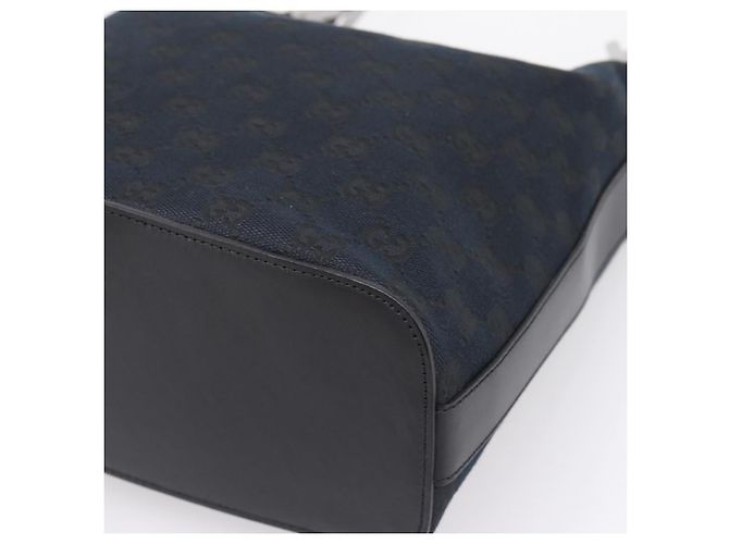 Borsa a tracolla GUCCI GG Canvas Nero Argento 001 3814 Auth am12400V - vista 10