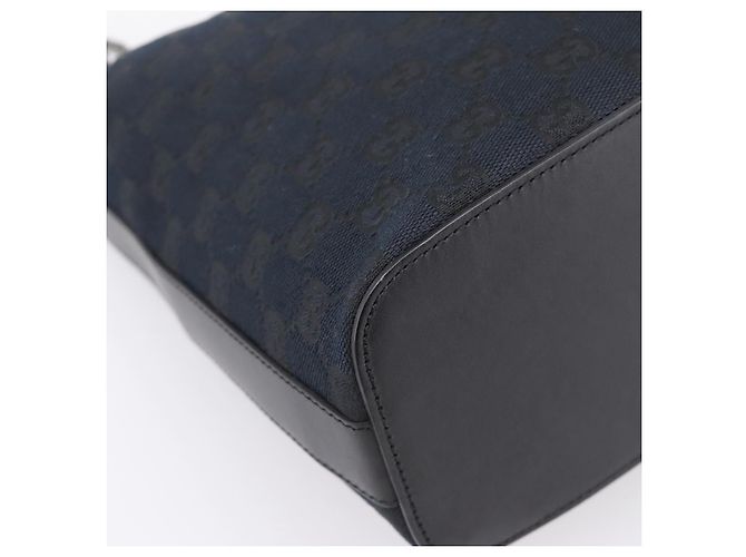 Borsa a tracolla GUCCI GG Canvas Nero Argento 001 3814 Auth am12400V - vista 13