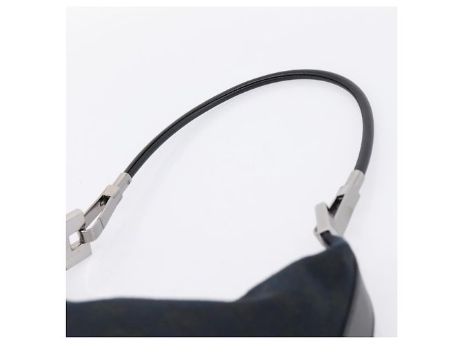 Borsa a tracolla GUCCI GG Canvas Nero Argento 001 3814 Auth am12400V - vista 8