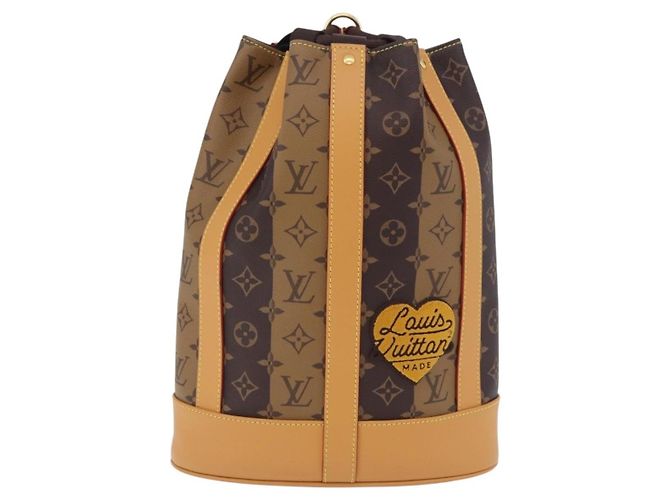 Borsa Messenger LOUIS VUITTON Monogram Stripe Randonnee M45968 LV Auth 198698M Monogramma - vista 2
