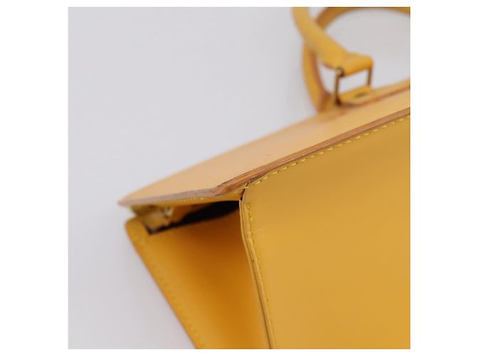 LOUIS VUITTON Epi Sac Triangle Hand Bag Yellow M52099 LV Auth 197532 Giallo - vista 11