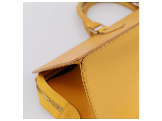 LOUIS VUITTON Epi Sac Triangle Hand Bag Yellow M52099 LV Auth 197532 Giallo - vista 13