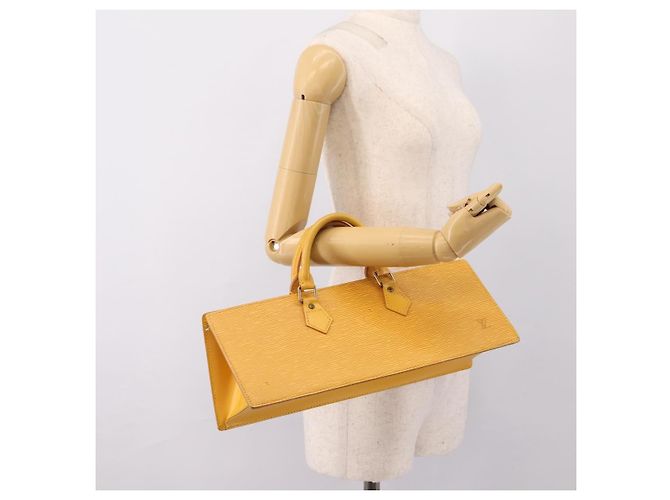 LOUIS VUITTON Epi Sac Triangle Hand Bag Yellow M52099 LV Auth 197532 Giallo - vista 21