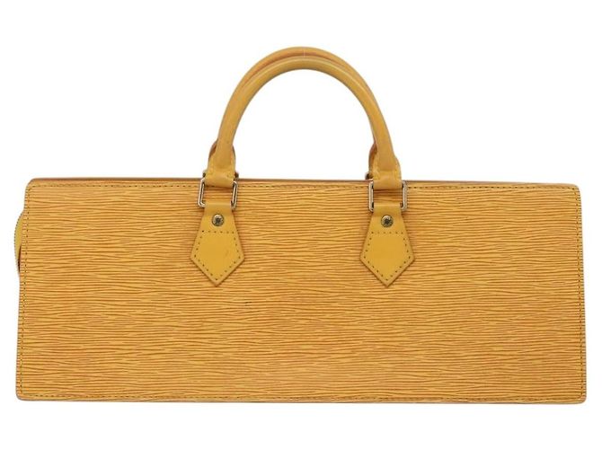 LOUIS VUITTON Epi Sac Triangle Hand Bag Yellow M52099 LV Auth 197532 Giallo - vista 3