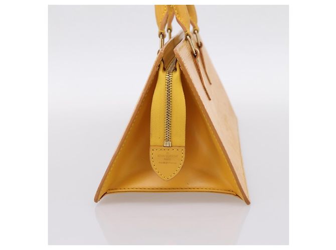 LOUIS VUITTON Epi Sac Triangle Hand Bag Yellow M52099 LV Auth 197532 Giallo - vista 5