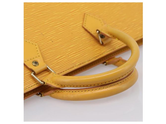 LOUIS VUITTON Epi Sac Triangle Hand Bag Yellow M52099 LV Auth 197532 Giallo - vista 7