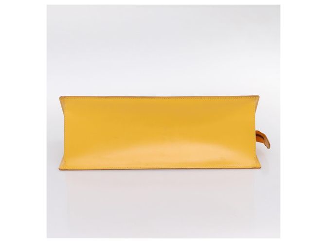 LOUIS VUITTON Epi Sac Triangle Hand Bag Yellow M52099 LV Auth 197532 Giallo - vista 9