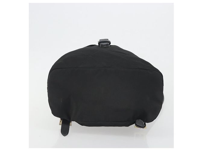 PRADA gesteppter Rucksack Nylon Black Gold Auth 192534 Schwarz Golden - Ansicht 11