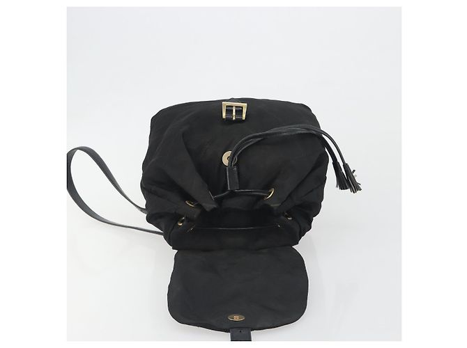 PRADA gesteppter Rucksack Nylon Black Gold Auth 192534 Schwarz Golden - Ansicht 18