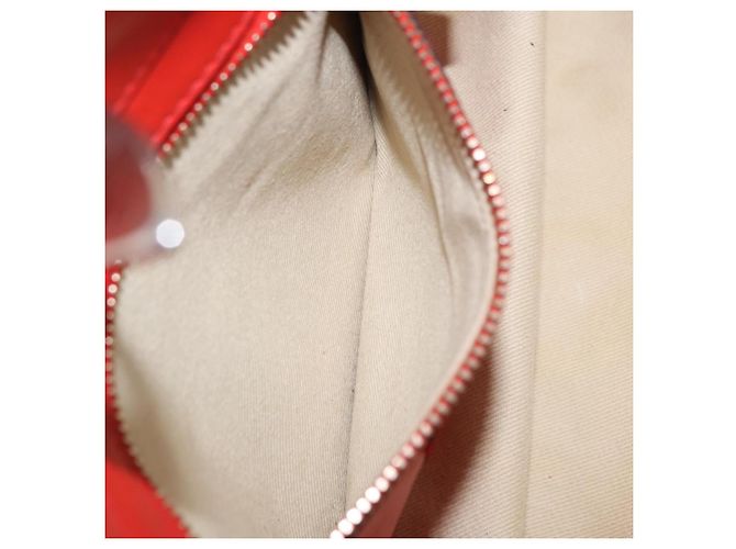 Borsa Tote VALENTINO Studs in pelle 2way Rossa Tono Oro Auth BA14871 Rosso - vista 23