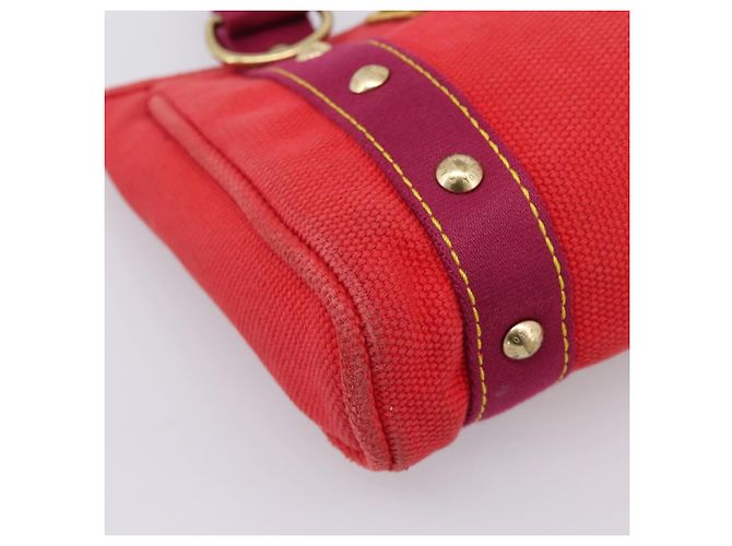 Borsa Tote LOUIS VUITTON Antigua Cabas PM Rouge M40037 LV Auth 198522A Rosso - vista 11