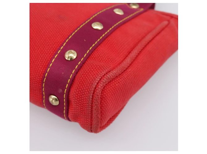 Borsa Tote LOUIS VUITTON Antigua Cabas PM Rouge M40037 LV Auth 198522A Rosso - vista 12