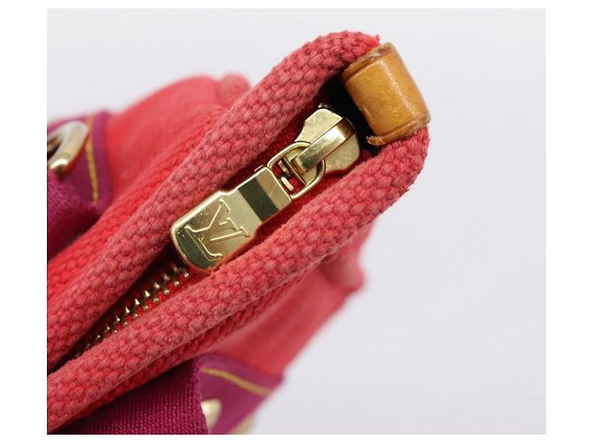 Borsa Tote LOUIS VUITTON Antigua Cabas PM Rouge M40037 LV Auth 198522A Rosso - vista 14