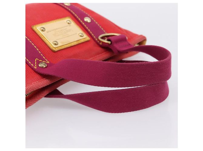 Borsa Tote LOUIS VUITTON Antigua Cabas PM Rouge M40037 LV Auth 198522A Rosso - vista 7