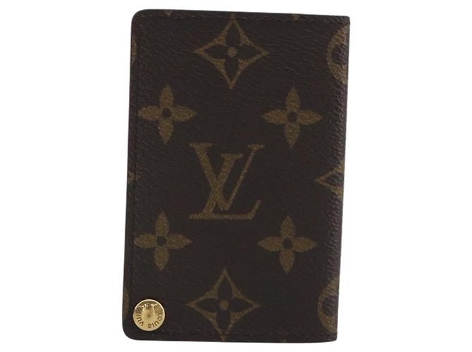 LOUIS VUITTON Monogram Porto Cartes Crdit Pression Card Case M60937 Auth BA15033 Monograma - vista 3