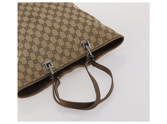 GUCCI Borsa Tote GG Canvas Sherry Line Set da 2 Beige Auth 193567 - vista 14