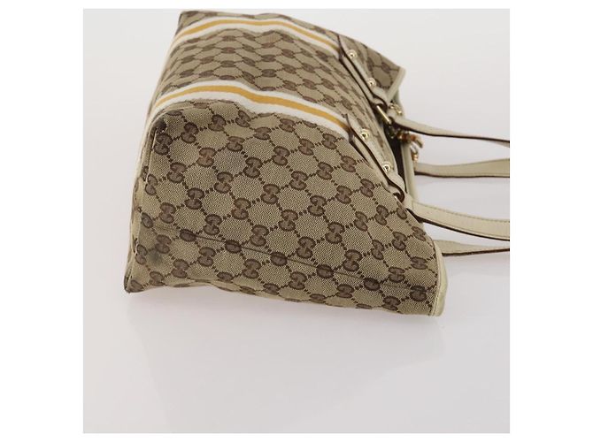 GUCCI Borsa Tote GG Canvas Sherry Line Set da 2 Beige Auth 193567 - vista 4