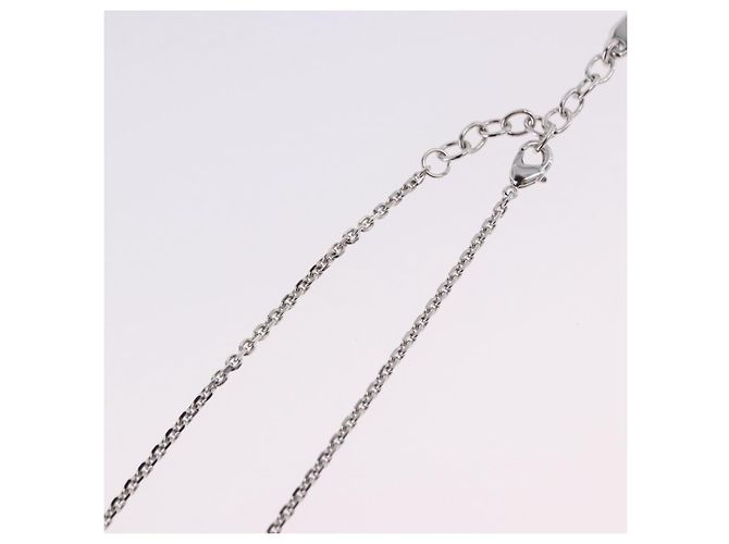 Collana Christian Dior metallo Silver Auth BA15231M Argento - vista 14