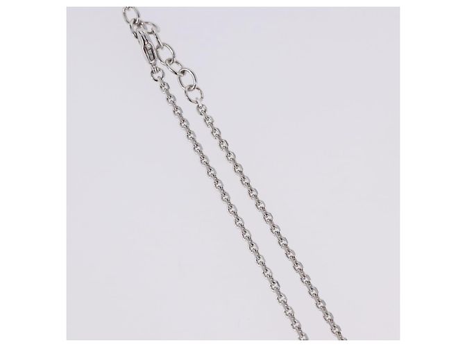 Collana Christian Dior metallo Silver Auth BA15231M Argento - vista 7