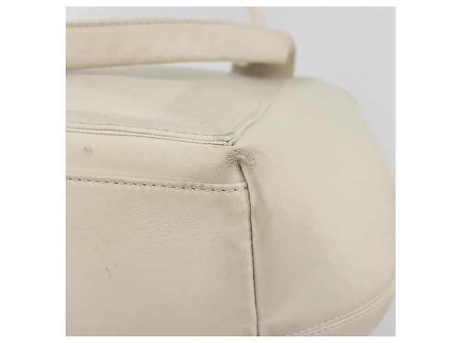 Borsa a mano BALENCIAGA Navy Cabas S in pelle Ivory Silver 339933 Auth 198623 Argento Crudo - vista 12