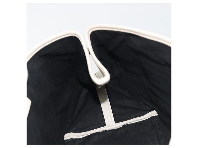 Borsa a mano BALENCIAGA Navy Cabas S in pelle Ivory Silver 339933 Auth 198623 Argento Crudo - vista 18