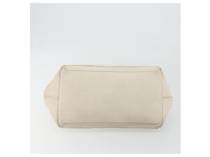 Borsa a mano BALENCIAGA Navy Cabas S in pelle Ivory Silver 339933 Auth 198623 Argento Crudo - vista 9