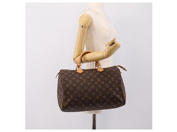 LOUIS VUITTON Monogram Speedy 35 Hand Bag M41524 LV Auth 198714V - view 20
