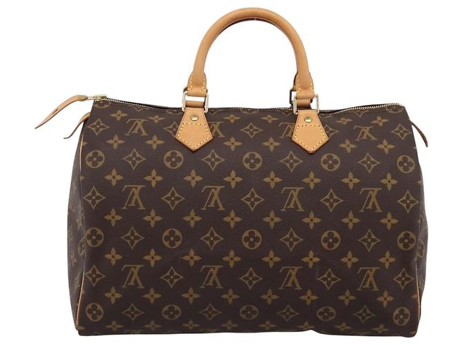 LOUIS VUITTON Monogram Speedy 35 Hand Bag M41524 LV Auth 198714V - view 3