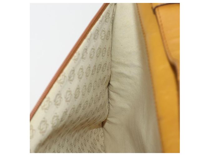 Funda para prendas LOEWE Anagram de cuero beige tono dorado Auth bs36558 - vista 26