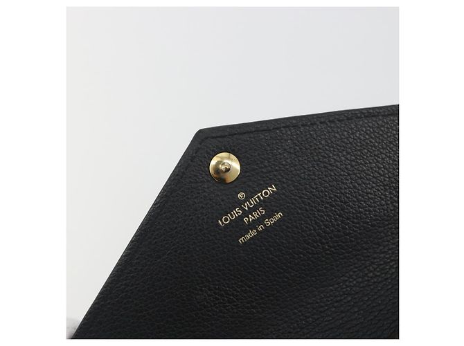 LOUIS VUITTON Monogram Portefeuille Duble V Wallet Black M64319 LV Auth am12337V Nero - vista 14