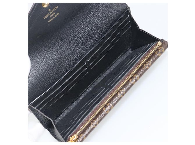 LOUIS VUITTON Monogram Portefeuille Duble V Wallet Black M64319 LV Auth am12337V Nero - vista 15