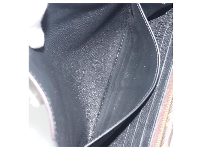 LOUIS VUITTON Monogram Portefeuille Duble V Wallet Black M64319 LV Auth am12337V Nero - vista 16