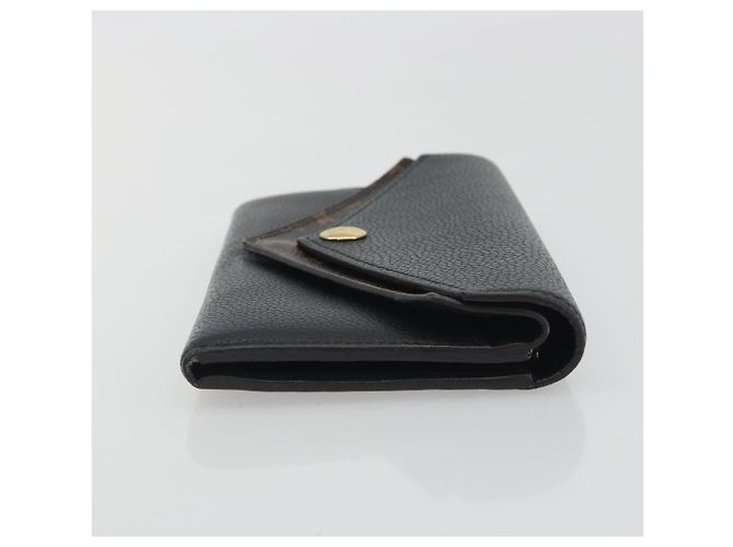 LOUIS VUITTON Monogram Portefeuille Duble V Wallet Black M64319 LV Auth am12337V Nero - vista 4