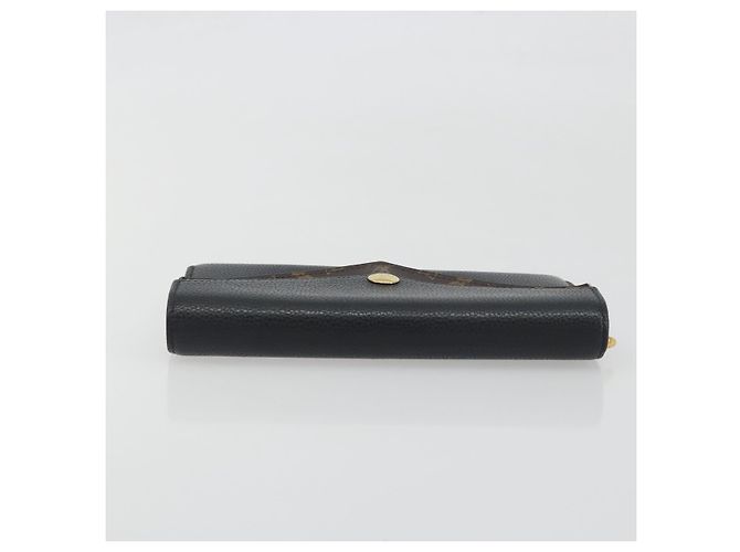 LOUIS VUITTON Monogram Portefeuille Duble V Wallet Black M64319 LV Auth am12337V Nero - vista 6