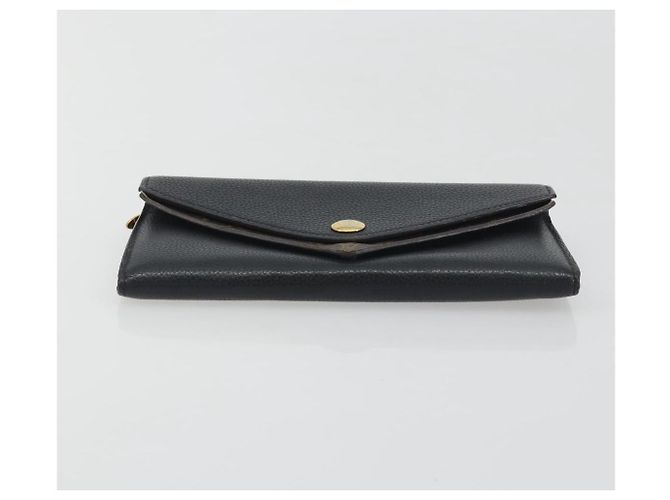 LOUIS VUITTON Monogram Portefeuille Duble V Wallet Black M64319 LV Auth am12337V Nero - vista 7