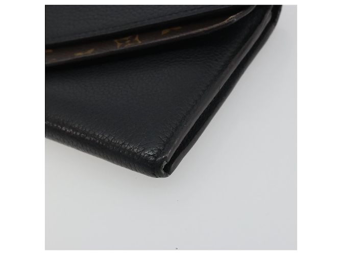 LOUIS VUITTON Monogram Portefeuille Duble V Wallet Black M64319 LV Auth am12337V Nero - vista 8
