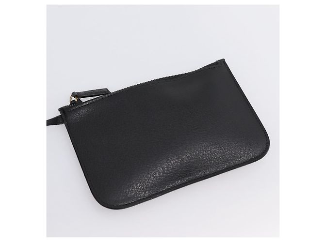 Borsa a tracolla GUCCI Bamboo in pelle nera e oro 001 1013 1881 Auth ka5766 Nero D'oro - vista 17