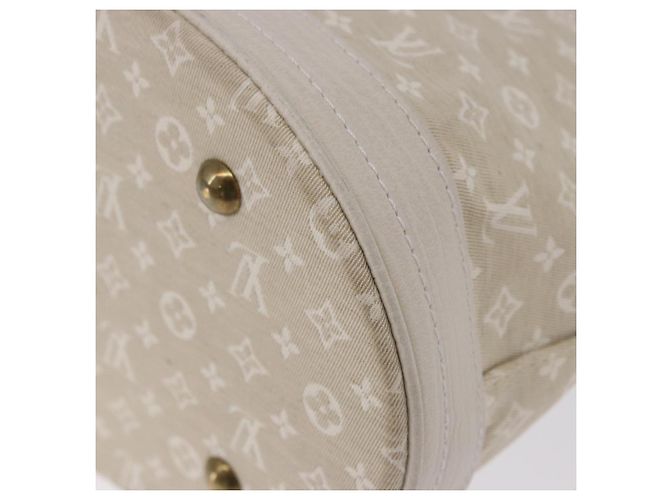 Borsa LOUIS VUITTON Monogram Mini Lin Bucket PM Bianca Dunne M95316 Auth ep15674V Bianco - vista 13