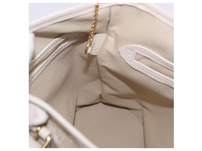 Borsa LOUIS VUITTON Monogram Mini Lin Bucket PM Bianca Dunne M95316 Auth ep15674V Bianco - vista 16