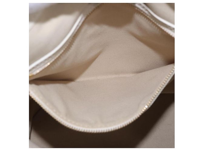 Borsa LOUIS VUITTON Monogram Mini Lin Bucket PM Bianca Dunne M95316 Auth ep15674V Bianco - vista 19