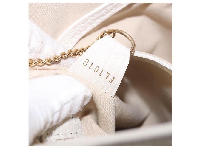 Borsa LOUIS VUITTON Monogram Mini Lin Bucket PM Bianca Dunne M95316 Auth ep15674V Bianco - vista 21