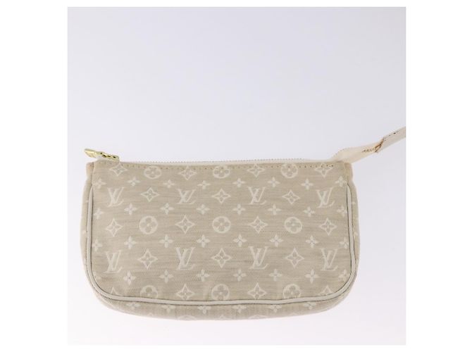 Borsa LOUIS VUITTON Monogram Mini Lin Bucket PM Bianca Dunne M95316 Auth ep15674V Bianco - vista 22