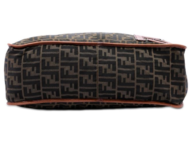 Borsa a tracolla Fendi Zucca Canvas marrone - vista 3